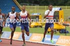 Michael Rimmer (Liverpool Pembroke) outsprints Mukhtar Mohammed (Sheffield RC) 2nd and Andrew Osagie (Harlow) 3rd, 800 metres, 2014 Sainsbury's British Championships. Photo: David T. Hewitson/Sports for All Pics